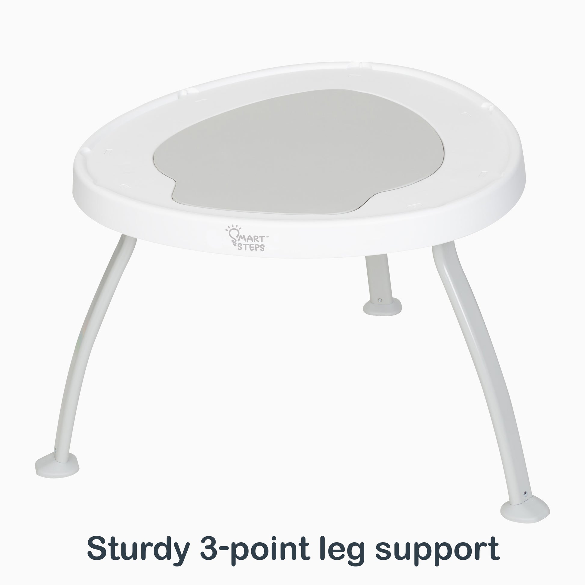 Smart Steps by Baby Trend Bounce N’ Play 3-in-1 Activity Center has sturdy 3-point leg support