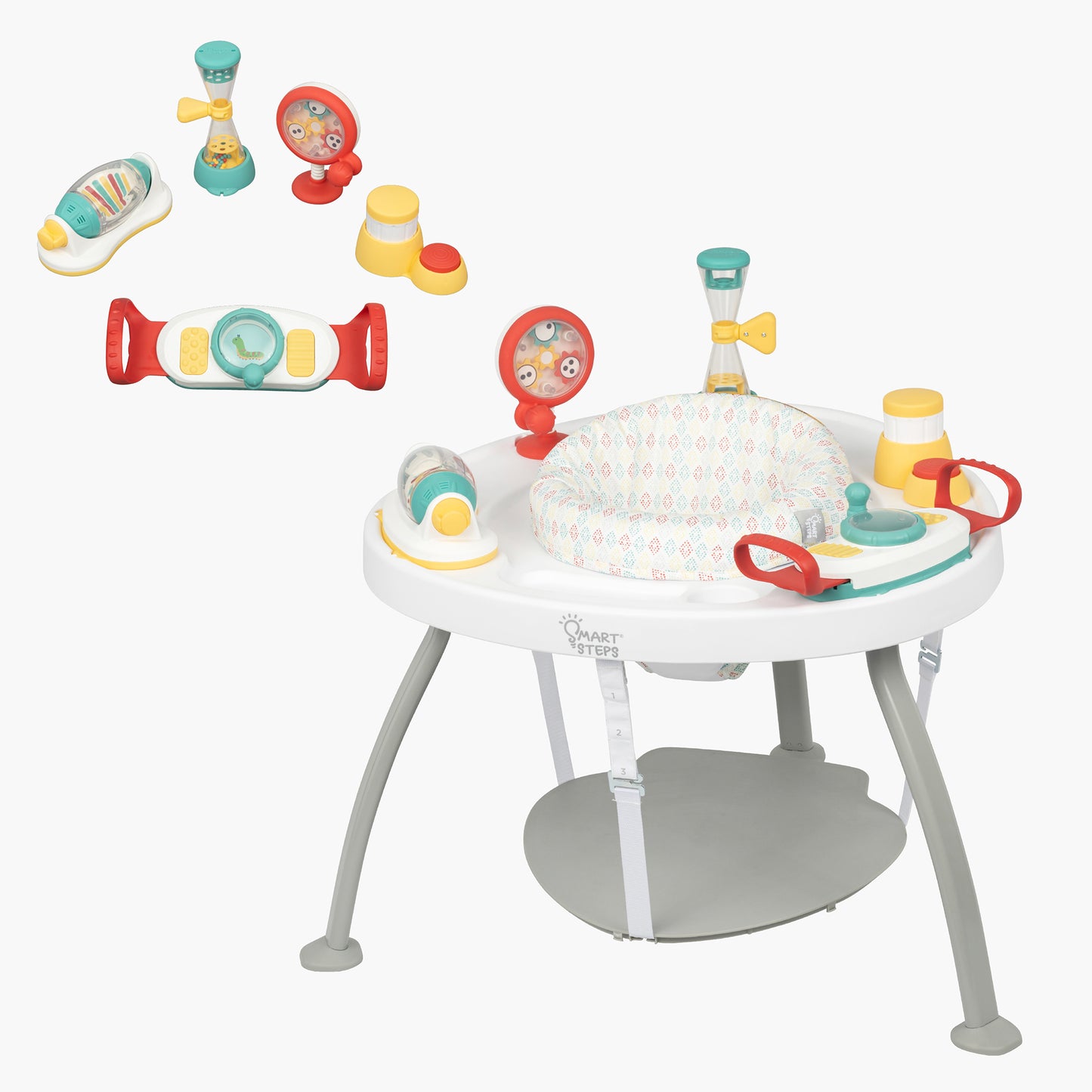 Smart Steps Hop N' Discover 3-in-1 Activity Center with Layered Learning Toys