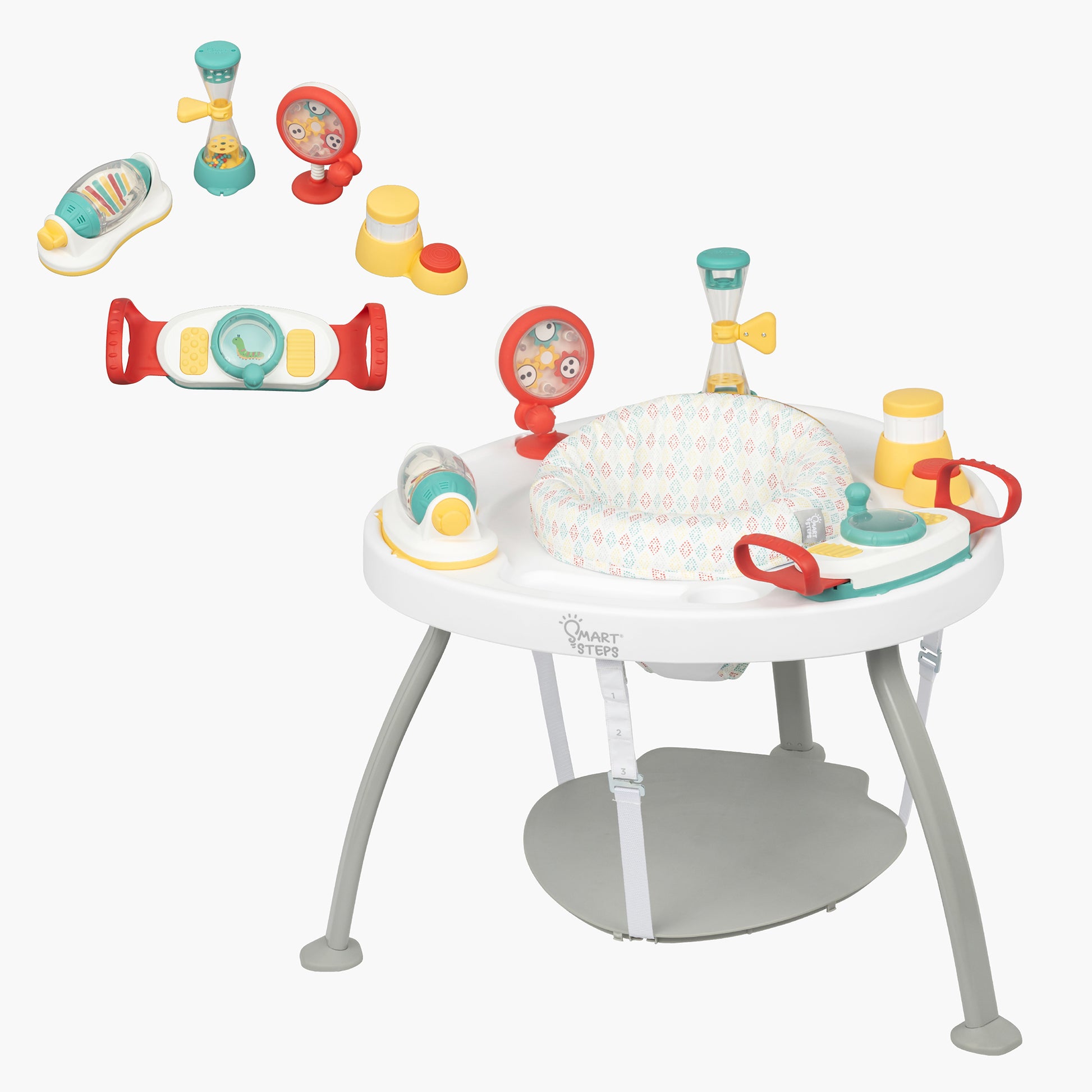 Smart Steps Hop N' Discover 3-in-1 Activity Center with Layered Learning Toys