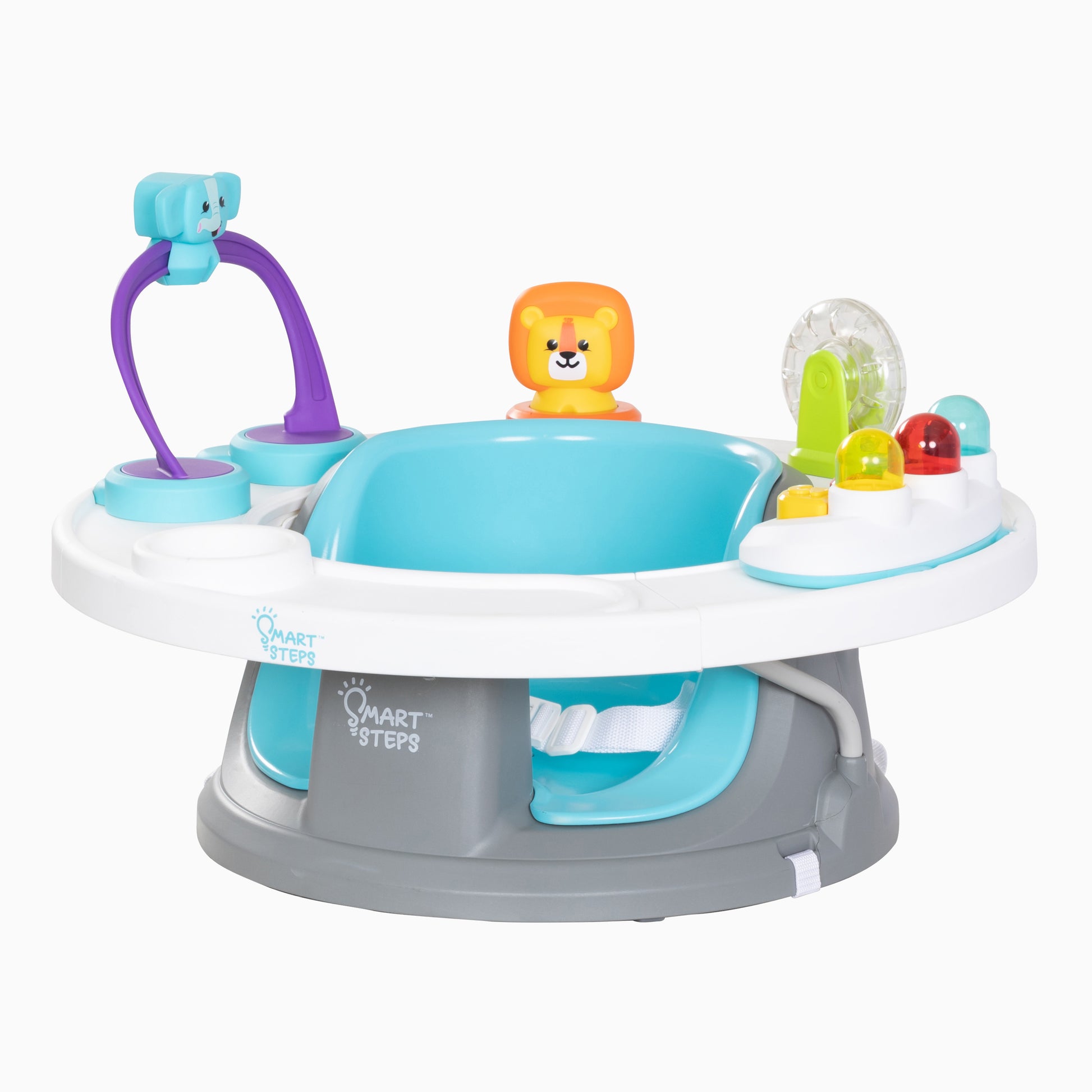 summer infant deluxe booster seat Smart Steps Explore N' Play 5-in-1 Activity to Booster Seat | Blue Safari Fun