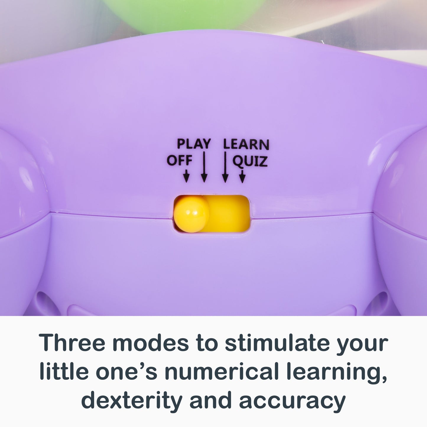 Three modes to stimulate your little one's numerical learning, dexterity and accuracy with the Smart Steps Counting Crab STEM toy