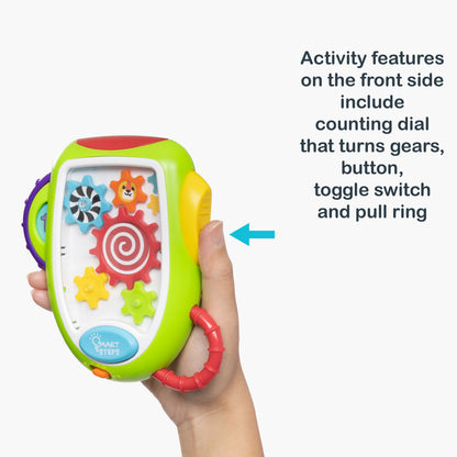 Smart Steps Gadget Gears Counting Toy activity features on the front and side