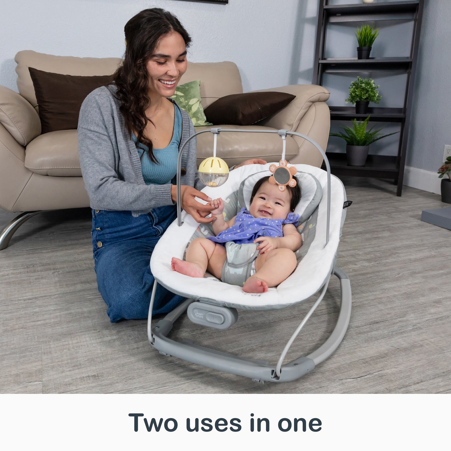 Two uses in one from the Smart Steps My First Rocker 2 Bouncer