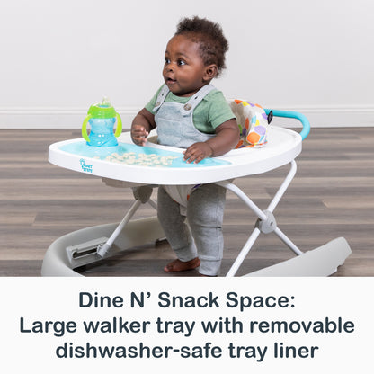 baby trend snack tray Smart Steps Dine N' Play 3-in-1 Feeding Walker | Hexagon Dots