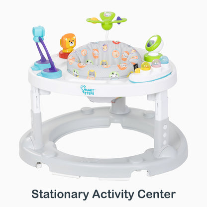 Stationary Activity Center of the Smart Steps Bounce N' Glide 3-in-1 Activity Center Walker