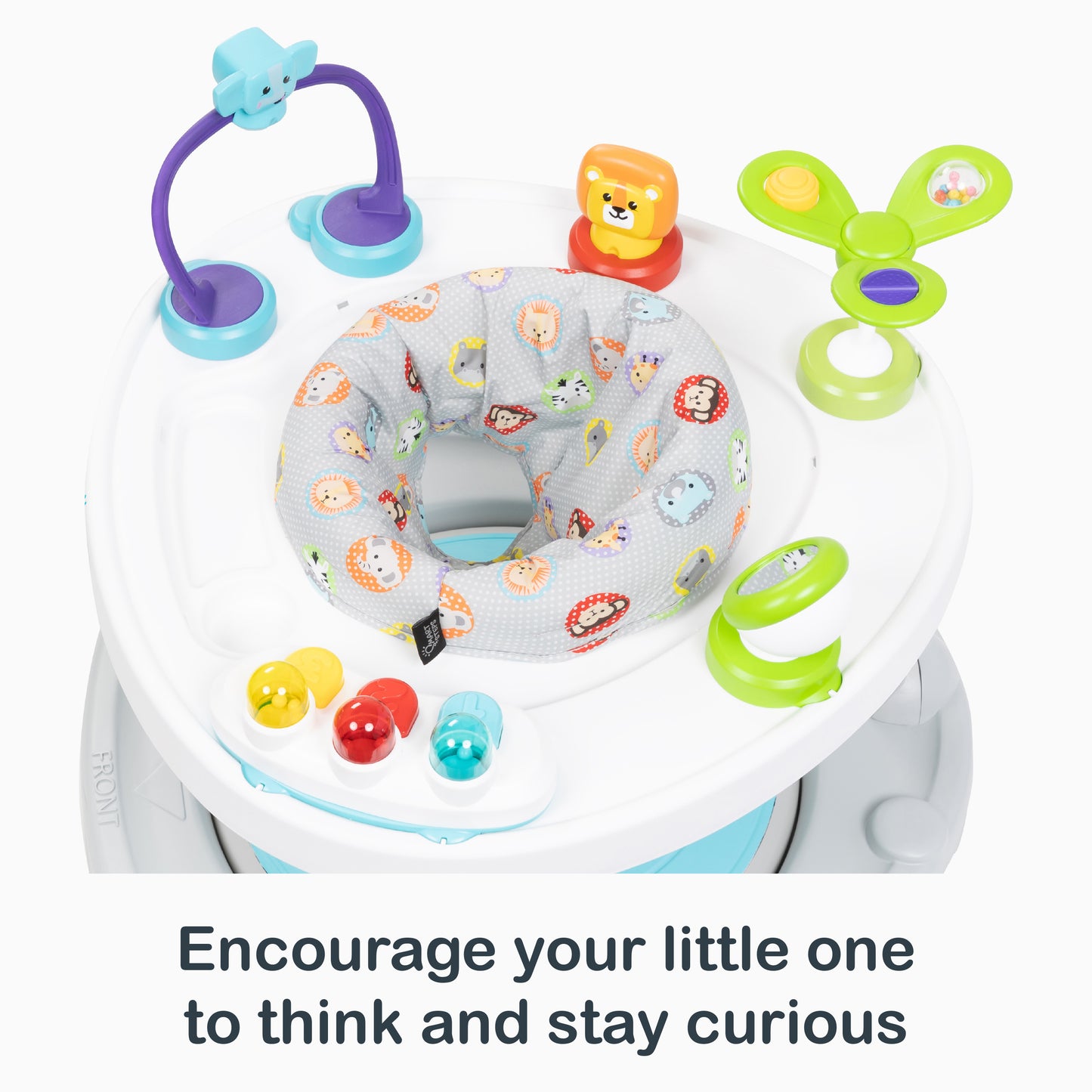 Encourage your little one to think and stay curious of the Smart Steps Bounce N' Glide 3-in-1 Activity Center Walker